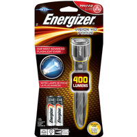 Latarka ENERGIZER Metal Vision Focus HD + 2szt. baterii AA, srebrna