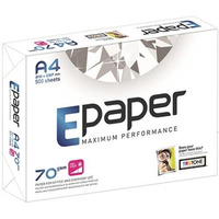 Papier ksero E-Paper, uniwersalny, A4, klasa C, 160CIE, 70gsm, 500ark