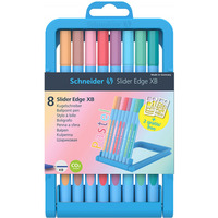 Zestaw dugopisw w etui SCHNEIDER Slider Edge Pastel, XB, 8 szt., mix kolorw
