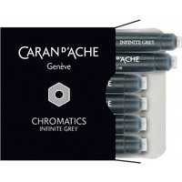 Naboje CARAN D'ACHE Chromatics Infinite Gray, 6szt., szare