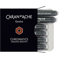 Naboje CARAN D'ACHE Chromatics Organic Brown, 6szt., brzowe