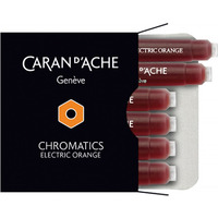 Naboje CARAN D'ACHE Chromatics Electric Orange, 6szt., pomaraczowe