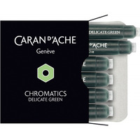 Naboje CARAN D'ACHE Chromatics Delicate Green, 6szt., jasnozielone