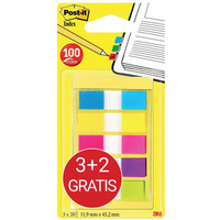 Zakadki indeksujce POST-IT? (683-5CBP), 11, 9mmx43, 1mm, 3x20+2x20, mix kolorw