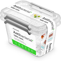 Zestaw pojemnikw antybakteryjnych MOXOM Antibacterial, 2x0, 65l, transparentny