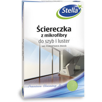 ciereczka z mikrofibry STELLA, do szyb i luster, 1 szt., zielony