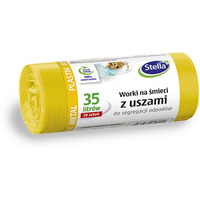 Worki z uszami STELLA, do segregacji metali i plastiku, 35 l, 20 szt., te, ty