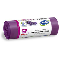 Worki na mieciSTELLA, ztam cigajc, zapachlawendy, 120 l, 10 szt., lawendowy