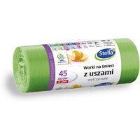 Worki na mieci STELLA, z uszami, 45 l, 20 szt., zielone, zielony
