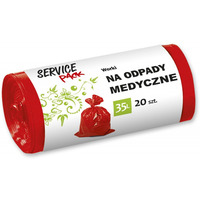 Worki na odpady medyczne STELLA, LDPE, 35 l, 20 szt