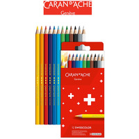 Kredki CARAN D'ACHE Swisscolor, kartonowe pudeko, 12 szt