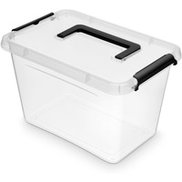 Pojemnik do przechowywania MOXOM Simple box, 6, 5l, z rczk, transparentny