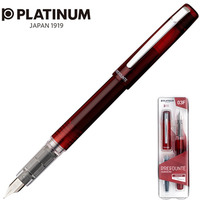 Piro wieczne Platinum Prefounte Crimson Red, F, w plastikowym opakowaniu, na blistrze, bordowe