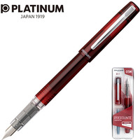 Piro wieczne Platinum Prefounte Crimson Red, M, w plastikowym opakowaniu, na blistrze, bordowe