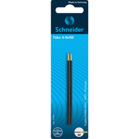 Wkad do dugopisw SCHNEIDER TAKE 4, M, 2szt., blister, czarny