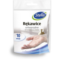 Rkawice uniwersalne STELLA, 10szt., przezroczyste