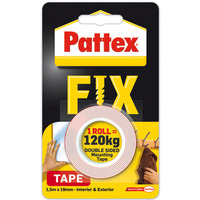 Tama dwustronna PATTEX FIX, 1, 5m x 19mm, 120kg