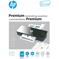 Folie laminacyjne HP PREMIUM A4, dziurkowanie, 125 mic, 25 szt., przezroczyste/poysk