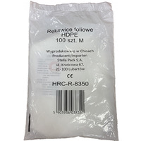 Rkawice foliowe STELLA, 100 szt., M, transparentne