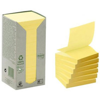 Bloczek samoprzylepny ekologiczny POST-IT? (R330-1T), 76x76mm, 16x100 kart., ty