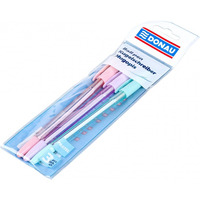 Dugopis klasyczny DONAU, pastelowa obudowa, niebieski wkad, zawieszka, 3 szt