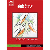 Blok szkicowy Mody Artysta, A3, 25 ark, 90g, Happy Color HA 3709 3040-M25