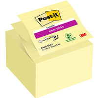 Karteczki samoprzylepne POST-IT? Super Sticky Z-Notes XL w lini (R440-SSCY), 101x101mm, 5x90 kart., te