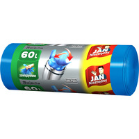 JAN NIEZBDNY Worki HD Easy-pack niebieskie wizane 60l 20 szt. 32348