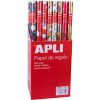 Papier prezentowy APLI, 60 g/m2, 1 szt., 70x200 cm, mix kolorw