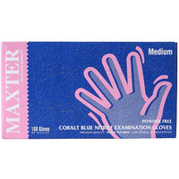 Rkawice nitrylowe, Maxter Blue, 100 szt., rozmiar M