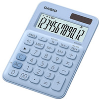 Kalkulator biurowy CASIO MS-20UC-LB-B, 12-cyfrowy, 105x149, 5mm, jasnoniebieski