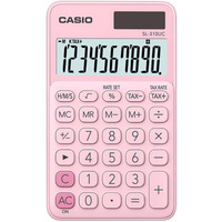 Kalkulator kieszonkowy CASIO SL-310UC-PK-B, 10-cyfrowy, 70x118mm, rowy