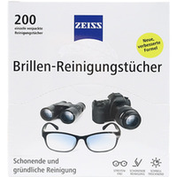 Chusteczki do czyszczenia okularw i wywietlaczy ZEISS, 200 szt., biae