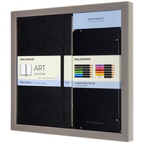 Zestaw MOLESKINE Art. Sketching Kit sketchbook L + zestaw kredek akwarelowych