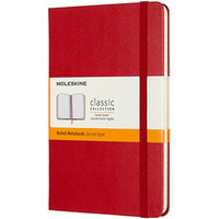 Notes MOLESKINE Classic M, 11, 5x18 cm, w linie, twarda oprawa, scarlet red, 208 stron, czerwony