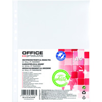 Koszulki na dokumenty OFFICE PRODUCTS, PP, A4, groszkowe, 100szt.