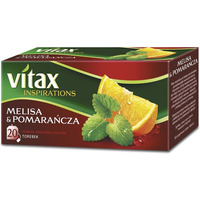 Herbata VITAX INSPIRATIONS Melisa&pomaracza (20 saszetek) 33g zawieszka