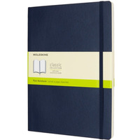 Notes MOLESKINE XL (19x25cm) gadki, mikka oprawa, sapphire blue, 192 strony, niebieski