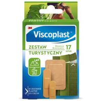 Plaster uniwersalny VISCOPLAST, turystyczny, traypack, 17szt