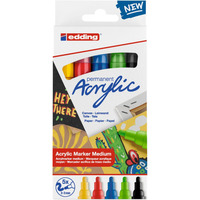 Marker akrylowy redni e-5100 EDDING, 2-3mm, 5 kolorw