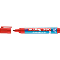 Marker do flipchartw e-380 EDDING, 1, 5-3mm, czerwony