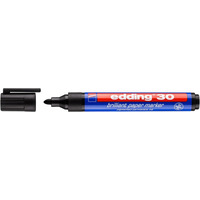 Marker do papieru e-30 EDDING, 1, 5-3mm, czarny