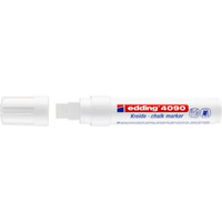 Marker kredowy e-4090 EDDING, 4-15mm, bia�y