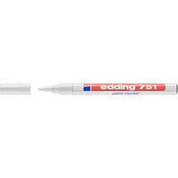 Marker olejowy e-751 EDDING, 1-2mm, bia�y