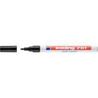 Marker olejowy e-751 EDDING, 1-2mm, czarny