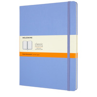 Notes MOLESKINE Classic XL (19x25 cm) w linie, twarda oprawa, hydrangea blue, 192 strony, niebieski
