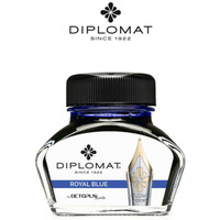 Atrament do pir wiecznych DIPLOMAT, w kaamarzu, 30 ml, royal blue