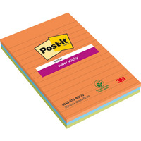 Karteczki samoprzylepne Post-it? Super Sticky XXL, BOOST, w lini, 101x152mm, 3x45 kart.