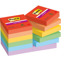 Karteczki samoprzylepne Post-it? Super Sticky, PLAYFUL, 47, 6x47, 6mm, 12x90 kart