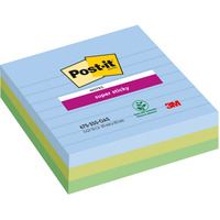 Karteczki samoprzylepne Post-it? Super Sticky XL, OASIS, w lini, 101x101mm, 3x70 kart